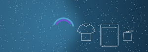 Cosmic Tranquil Energy banner with starfield and glow, showing subtle icons for e-books, apparel, and home essentials