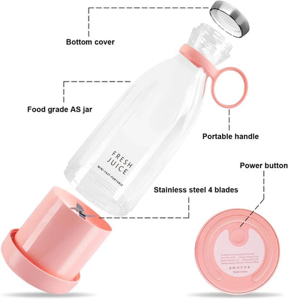 Premium Portable Electric Blender fresh juice Bottle Leakproof & Stylish