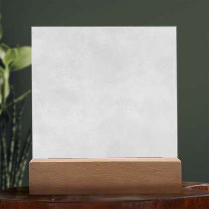 The Struggle Is a Part of the Journey” — Engraved Acrylic Desk Plaque | From the Cosmic Current